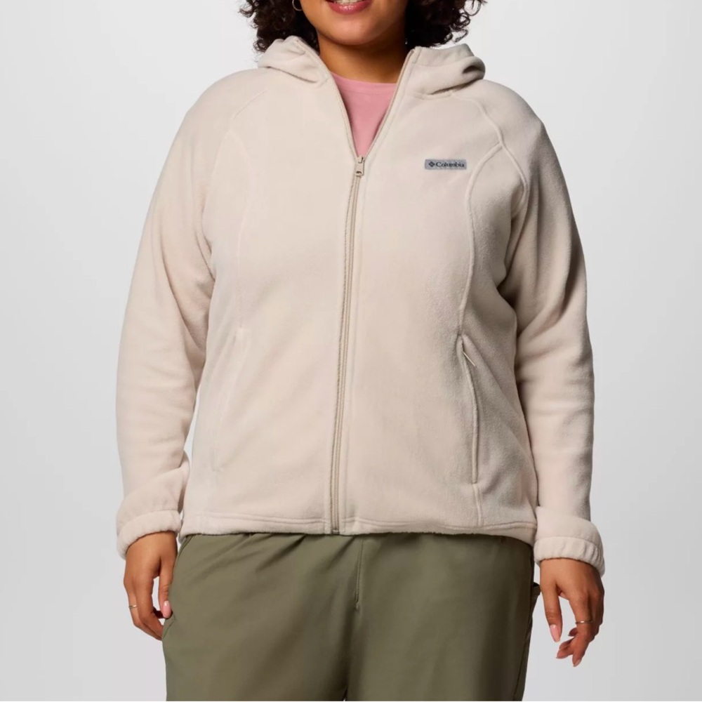 Columbia Tan Fleece Jacket EUC LIKE NEW SIZE TAG REMOVED 1X
